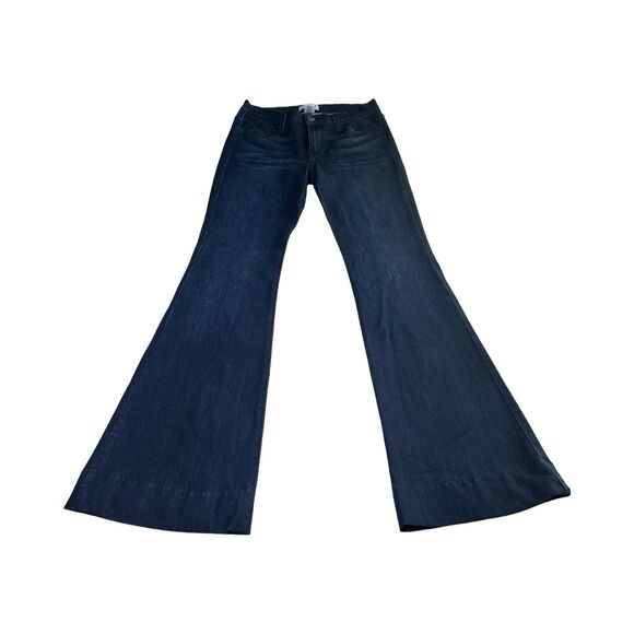 Judy Blue Jeans Womens 11/30 Blue Flare High Rise Stretch Dark Wash Denim - Picture 1 of 5